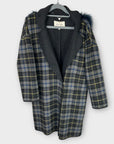 River Island Wool Blend Check Coat - 8