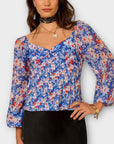 Rixo Bridgette Silk Blend Floral Top - 16 (XL)