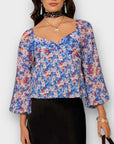 Rixo Bridgette Silk Blend Floral Top - 16 (XL)