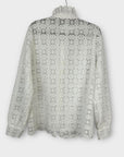 Rosa Fashion Broderie Anglaise Cotton Frill Blouse - 16 (XL)