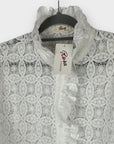 Rosa Fashion Broderie Anglaise Cotton Frill Blouse - 16 (XL)