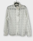 Rosa Fashion Broderie Anglaise Cotton Frill Blouse - 16 (XL)
