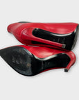 Saint Laurent Stiletto Leather Ankle Boots - 5/38
