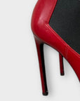 Saint Laurent Stiletto Leather Ankle Boots - 5/38