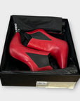 Saint Laurent Stiletto Leather Ankle Boots - 5/38