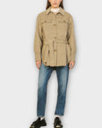 Sandro Wool Overshirt Houndstooth Coat - 12/14