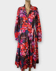 Sara Roka Jungle Gelsa Floral Midi Dress - 12/14
