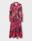 Sara Roka Jungle Gelsa Floral Midi Dress - 12/14