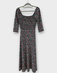 Savida Floral Midi Dress - 8 (XS)