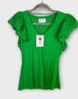 Savida V Neck Lace T-Shirt - 10