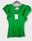 Savida V Neck Lace T-Shirt - 10
