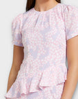 Savida Ruffle Front Midi Dress - 10