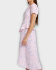 Savida Ruffle Front Midi Dress - 10
