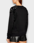 Silvian Heach Sequin Shoulder Sweatshirt - M