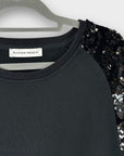 Silvian Heach Sequin Shoulder Sweatshirt - M