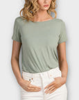 Sinead Keary "The Sophie" Lace Back Detail Round Neck T-shirt - 6