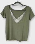 Sinead Keary "The Sophie" Lace Back Detail Round Neck T-shirt - 6