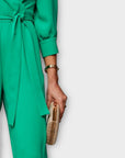 Sosandar Tailored Wrap Front Tie Waist Jumpsuit - 14 (Short)
