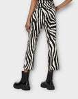 Sportmax Zebra Print Trousers - 10