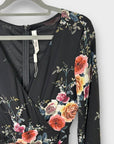 Stella Morgan Floral Split Hem Midi Wrap Dress - 8