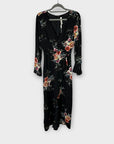 Stella Morgan Floral Split Hem Midi Wrap Dress - 8