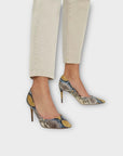 Steve Madden Lillie Snake Print Heels - 7/40