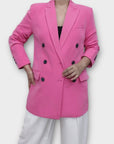 Stradivarius Oversized Double Breasted Blazer - M