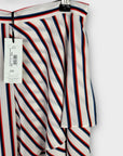 Studio By Preen Stripe Asymmetric Midi Skirt - 10