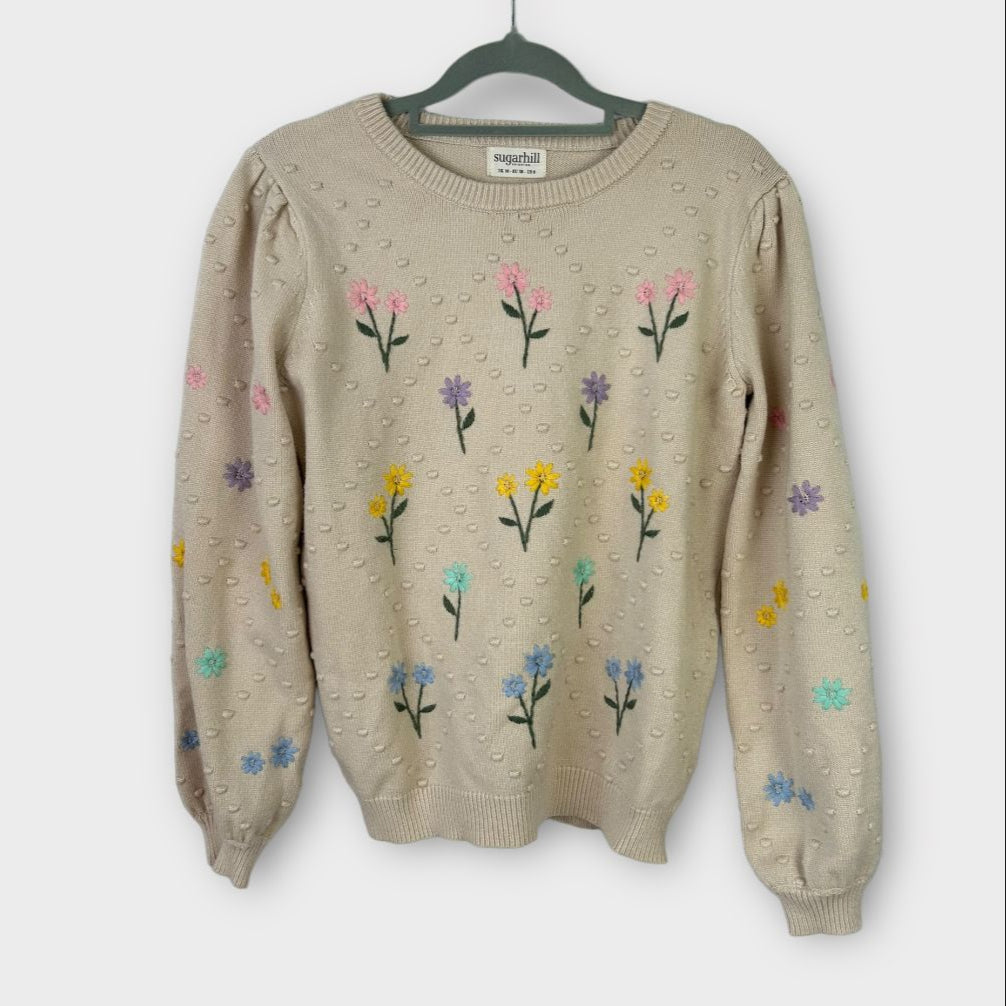 Sugarhill Brighton Floral Embroidered Jumper - 10