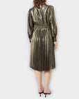 Suncoo Ceylan Metallic Midi Dress - 12/14 (L)