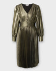Suncoo Ceylan Metallic Midi Dress - 12/14 (L)