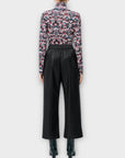 Suncoo Faux Leather Culotte Trousers - 6/8