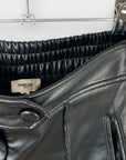 Suncoo Faux Leather Culotte Trousers - 6/8