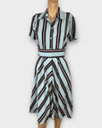 Tara Jarmon Romee Stripe Midi Dress - 12