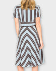Tara Jarmon Romee Stripe Midi Dress - 12