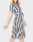 Tara Jarmon Romee Stripe Midi Dress - 12