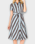 Tara Jarmon Romee Stripe Midi Dress - 12