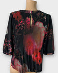 Ted Baker Floral Pleated Top - 8
