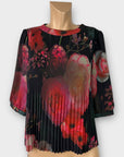 Ted Baker Floral Pleated Top - 8