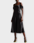 Ted Baker Esta Cold Shoulder Cowl Front Midi Slip Dress - 10/12