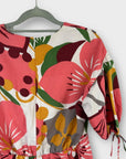 Ted Baker Floral Linen Blend Mini Dress - 10