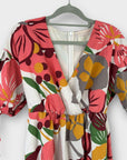 Ted Baker Floral Linen Blend Mini Dress - 10