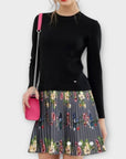Ted Baker Izitaa Oracle Pleated Knit Sweater Dress - 12