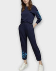 Ted Baker Lellsa Bluebell Embroidered Sweater - 8/10