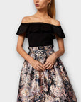 Ted Baker Liista Box Pleat Bardot Top - 14