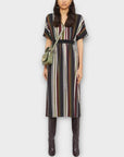 Ted Baker Safiiya Short Sleeve Stripe Midi Dress - 14