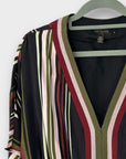 Ted Baker Safiiya Short Sleeve Stripe Midi Dress - 14