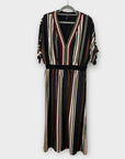 Ted Baker Safiiya Short Sleeve Stripe Midi Dress - 14