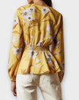 Ted Baker Saniyah Cabana Smocked Waist Floral Blouse - 10