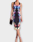 Ted Baker Tapestry Floral Buckle Strap Midi Dress - 14